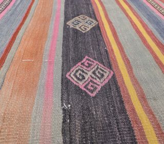 Vintage Kilim Runner Rug - Thumbnail