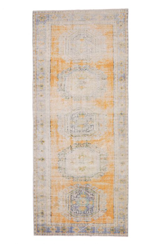 4x11 Turkish Antique Runner Rug