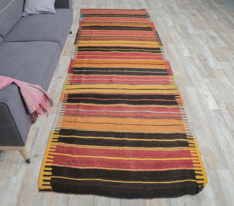 4x12 Vintage Handwoven Kilim Runner