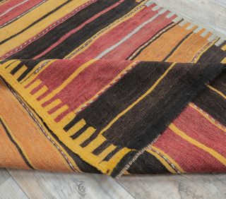 4x12 Vintage Handwoven Kilim Runner - Thumbnail