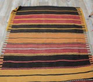 4x12 Vintage Handwoven Kilim Runner - Thumbnail