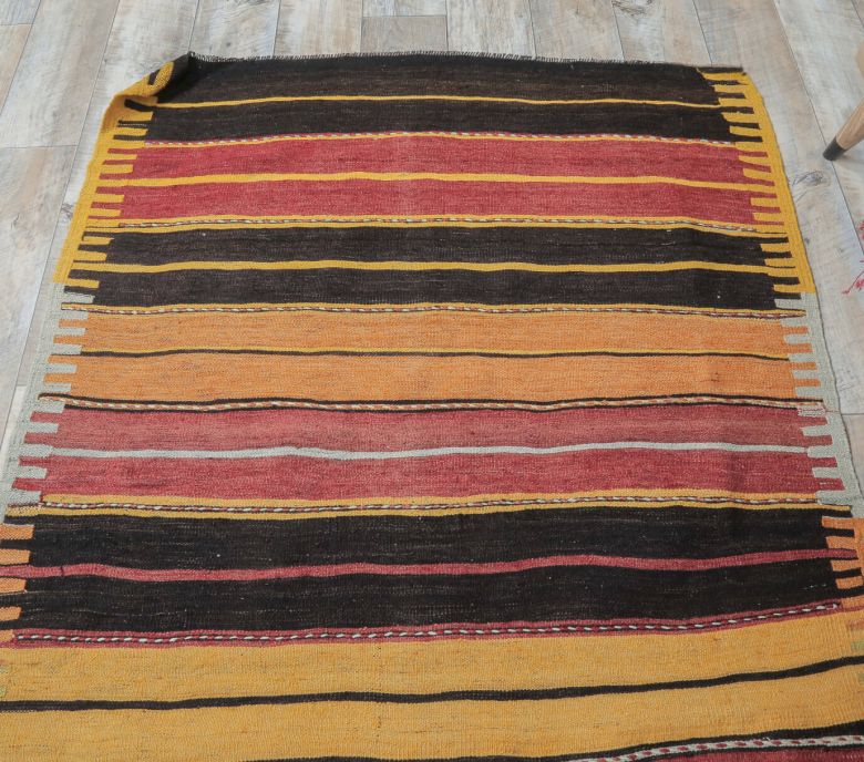 4x12 Vintage Handwoven Kilim Runner