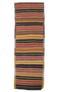 4x12 Vintage Handwoven Kilim Runner - Thumbnail