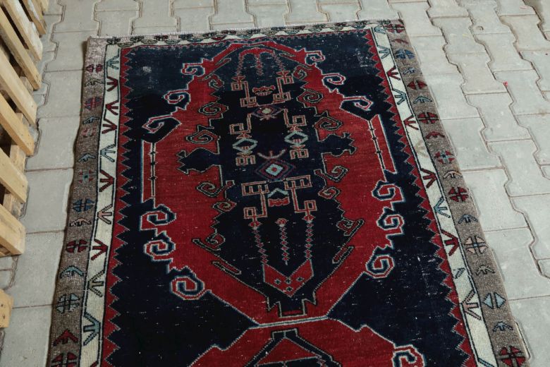 Vintage Red Runner Rug