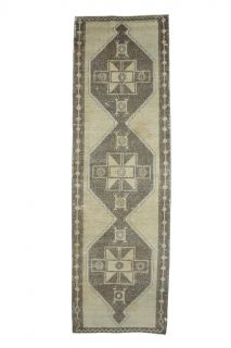 Isparta Vintage Runner Rug - Thumbnail