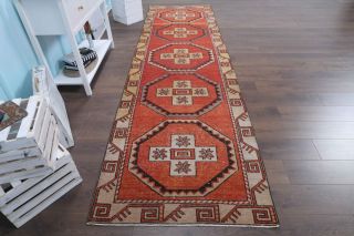 Vintage Red Runner Rug - Thumbnail