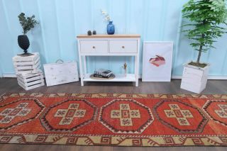 Vintage Red Runner Rug - Thumbnail