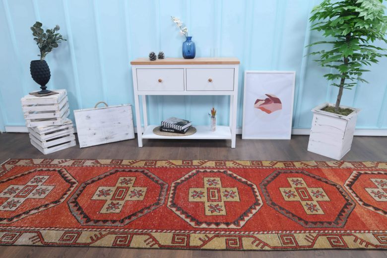 Vintage Red Runner Rug