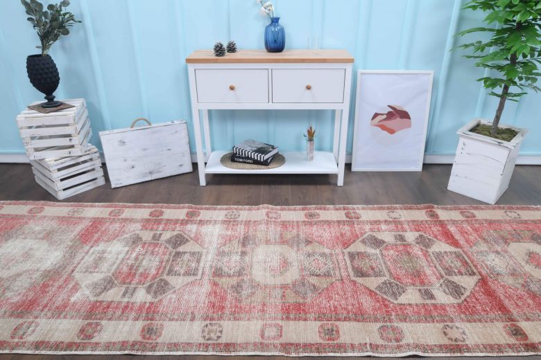 Distressed Vintage Runner Rug