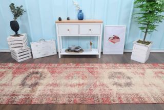 Vintage Red Runner Rug - Thumbnail