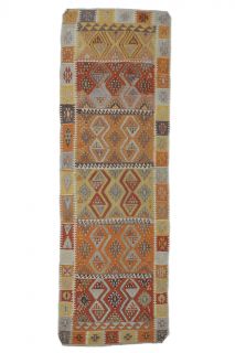 4x12 Vintage Handwoven Rug Runner - Thumbnail