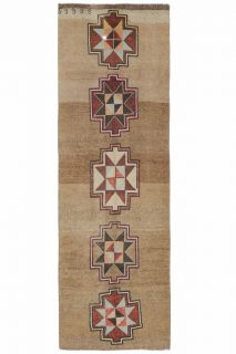 4x12 Wool Vintage Runner Rug - Thumbnail