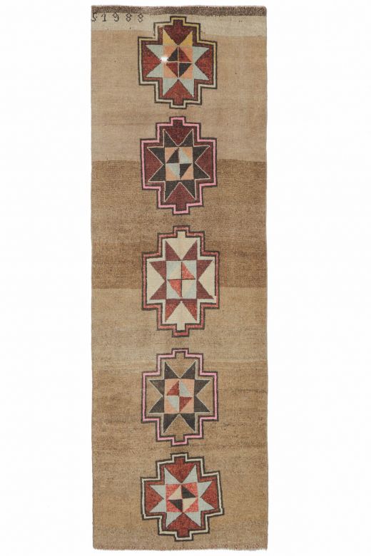 4x12 Wool Vintage Runner Rug