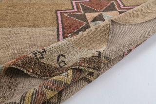 4x12 Wool Vintage Runner Rug - Thumbnail