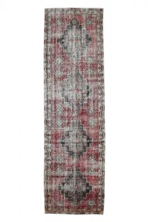 Long Vintage Runner Rug - Thumbnail