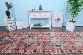 Long Vintage Runner Rug - Thumbnail