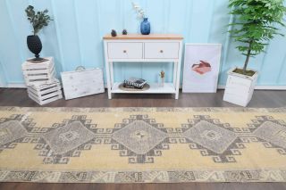 Oushak Vintage Runner Rug - Thumbnail