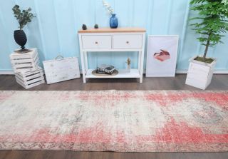 Antique Vintage Runner Rug - Thumbnail