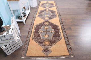 Geometric Vintage Runner Rug - Thumbnail