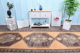 Geometric Vintage Runner Rug - Thumbnail