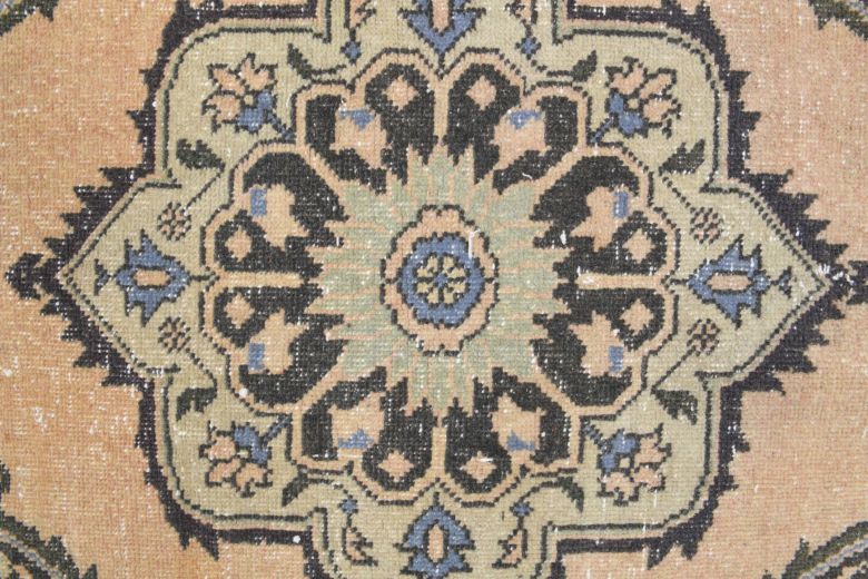 4x13 Wool Vintage Runner Rug