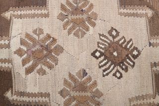 4x13 Wool Vintage Runner Rug - Thumbnail