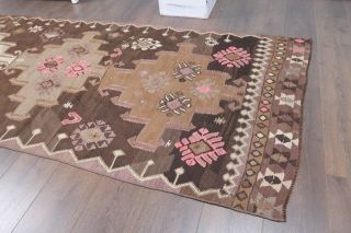 4x13 Wool Vintage Runner Rug - Thumbnail