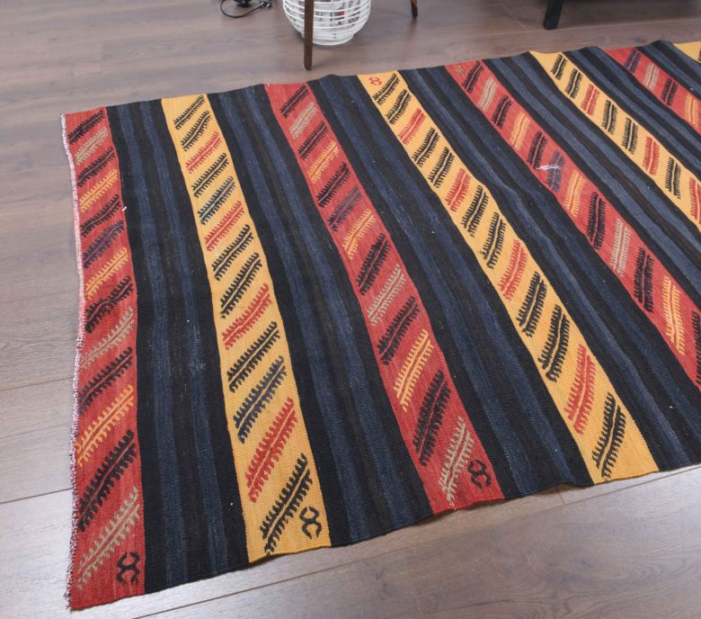 4x14 Wool Vintage Runner Rug