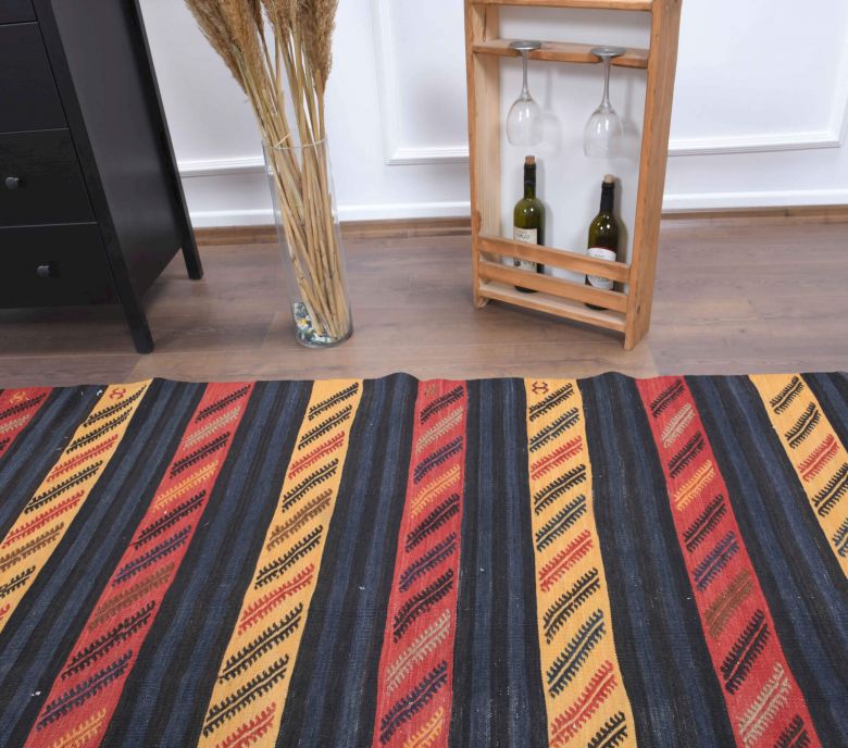 4x14 Wool Vintage Runner Rug