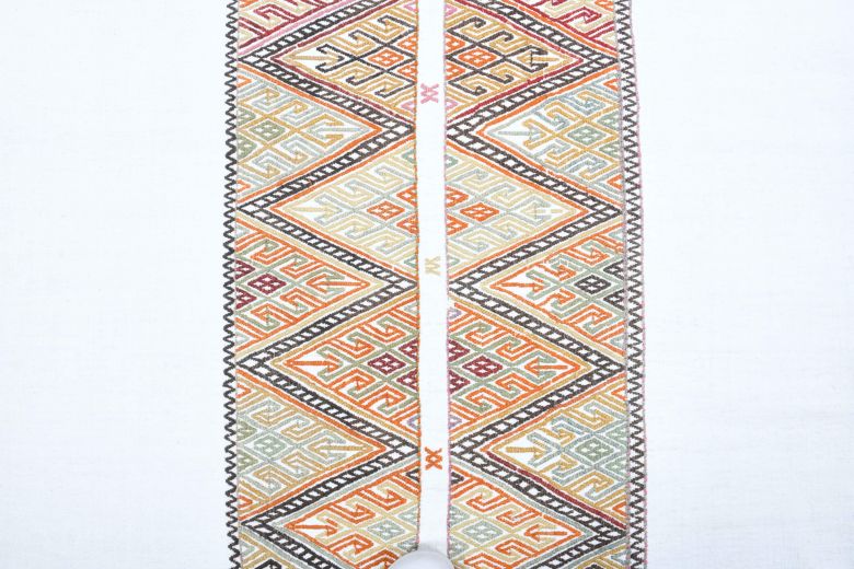 4x4 Handmade Vintage Kilim Rug