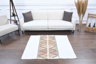 4x4 Handmade Vintage Kilim Rug - Thumbnail