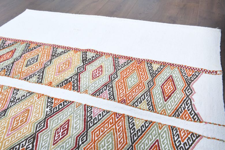 4x4 Handmade Vintage Accent Rug