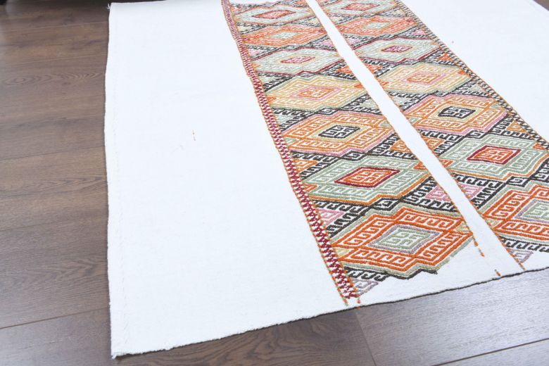 4x4 Handmade Vintage Accent Rug