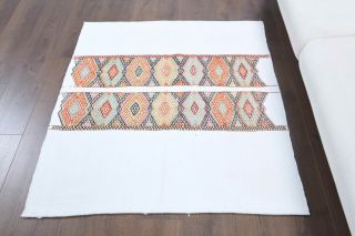 4x4 Handmade Vintage Accent Rug - Thumbnail