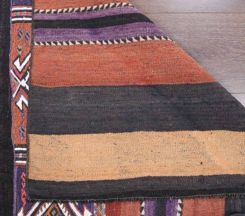 4x5 Handmade Vintage Throw Kilim Rug