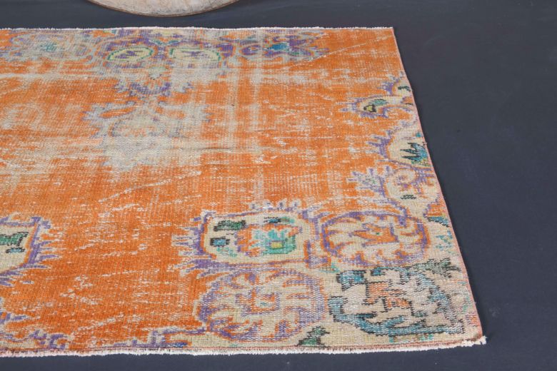 4x5 Handmade Vintage Anatolian Small Rug