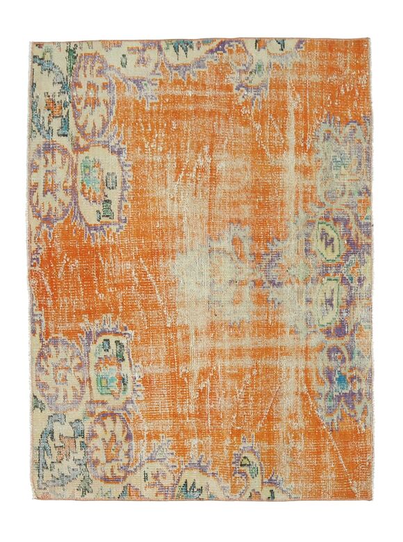 4x5 Handmade Vintage Anatolian Small Rug