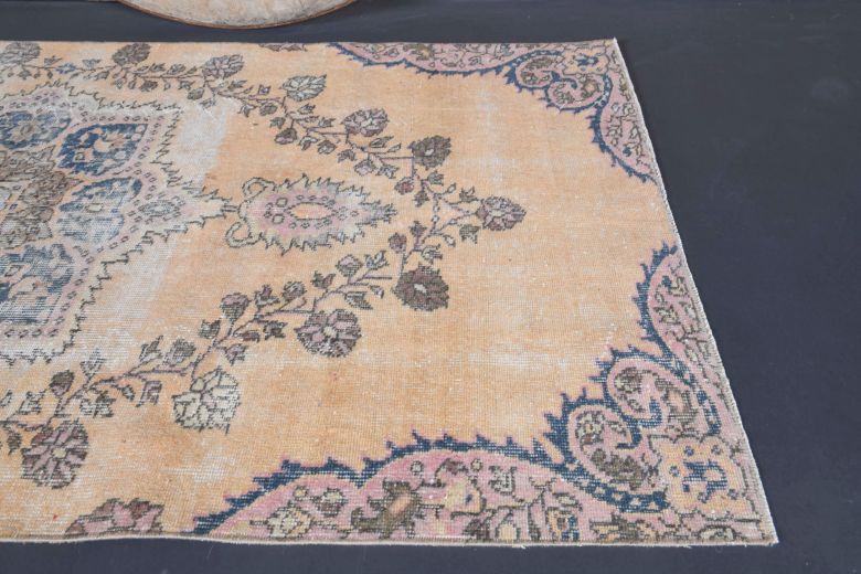 4x5 Handmade Vintage Oushak Area Rug