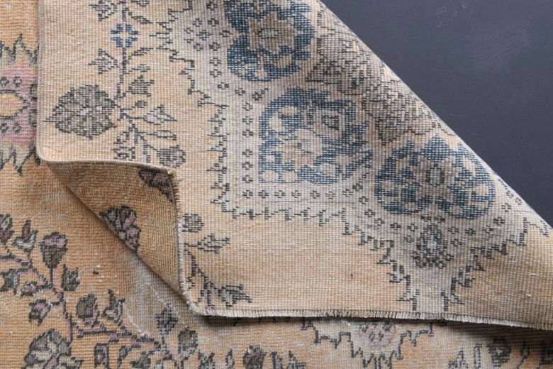 4x5 Handmade Vintage Oushak Area Rug