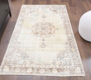 4x6 Handmade Vintage Area Rug - Thumbnail