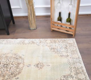 4x6 Handmade Vintage Area Rug - Thumbnail