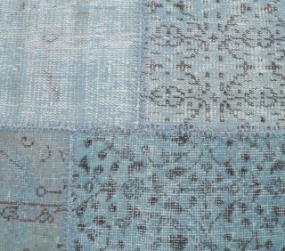 4x6 Vintage Handmade Patchwork Area Rug - Thumbnail