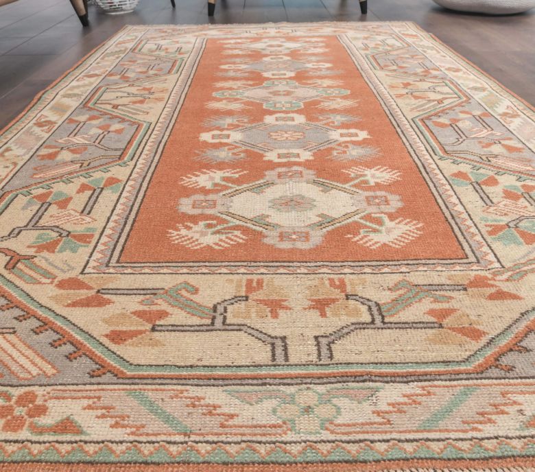 4x6 Vintage Handmade Turkish Area Rug