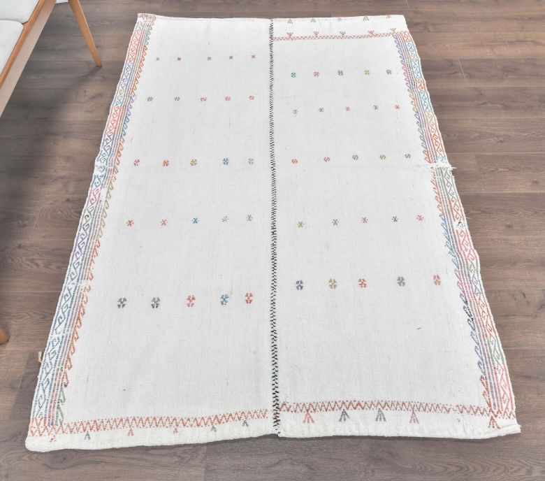 Vintage White Area Rug