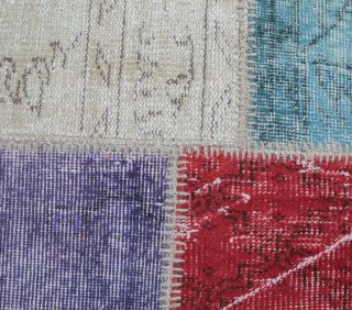 4x6 Vintage Patchwork Area Rug - Thumbnail