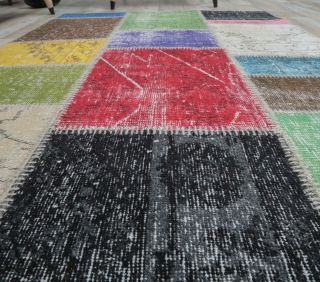 4x6 Vintage Patchwork Area Rug - Thumbnail