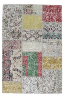 4x6 Vintage Patchwork Area Rug - Thumbnail