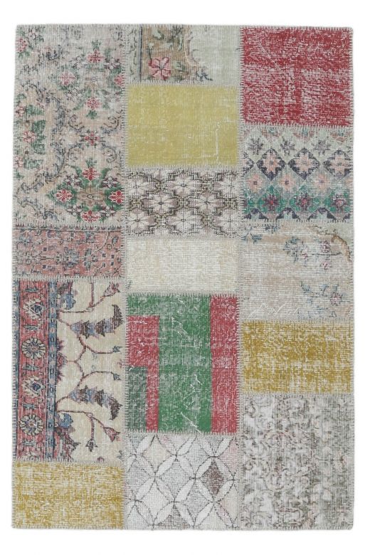 4x6 Vintage Patchwork Area Rug