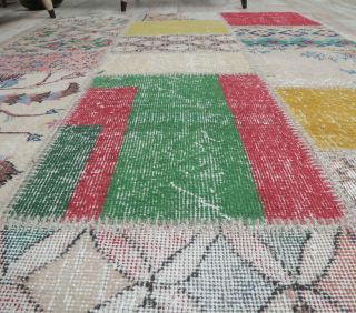 4x6 Vintage Patchwork Area Rug - Thumbnail