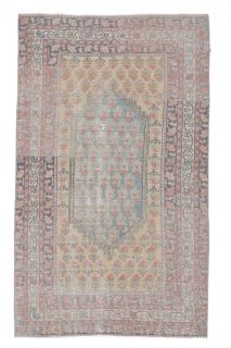 4x7 Antique Handmade Area Rug - Thumbnail